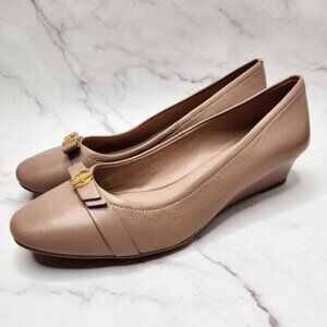 Cole Haan Grand 360 Malta Blush Nude Faux Leather Wedges Flats Women's 8.5